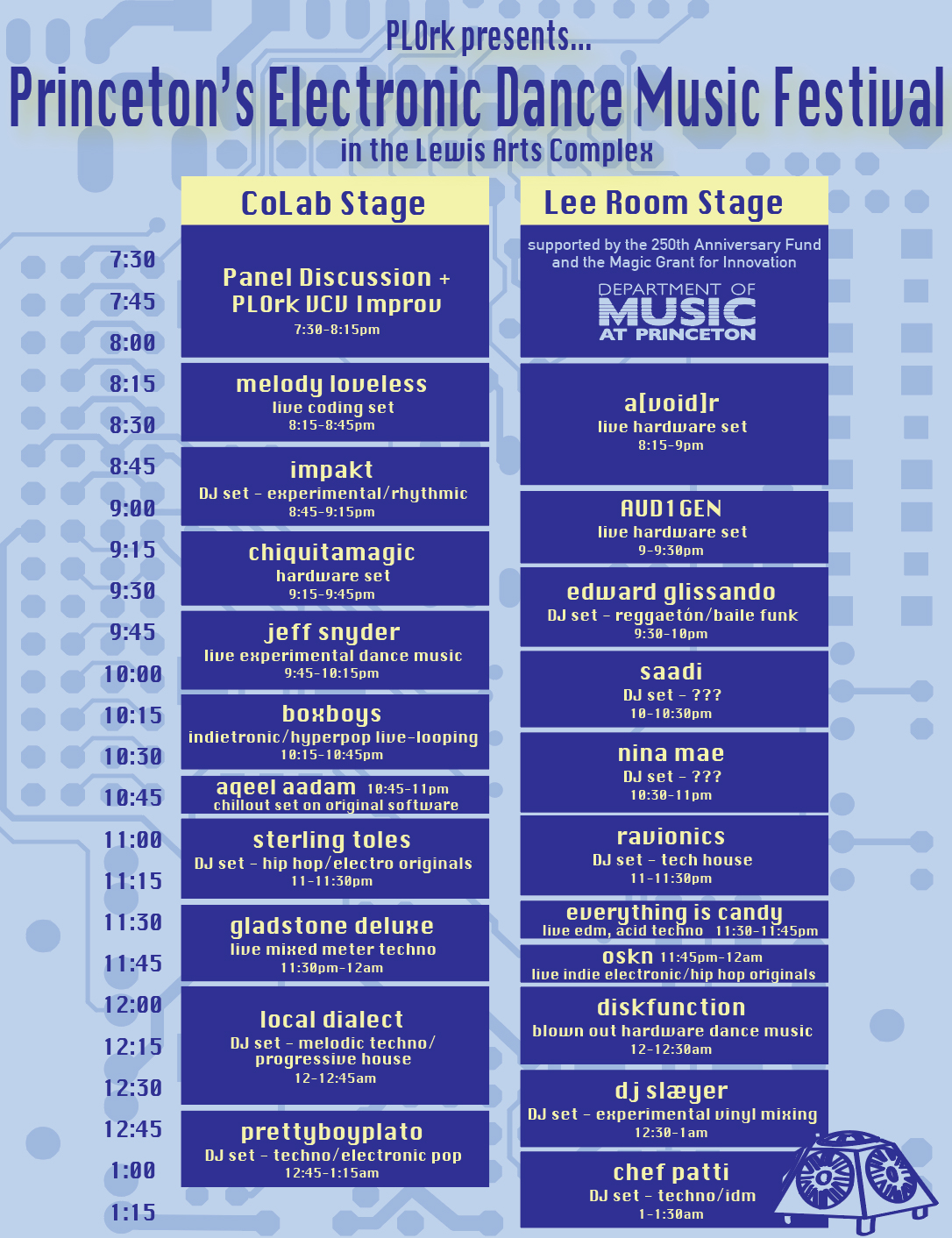 dance music festival poster